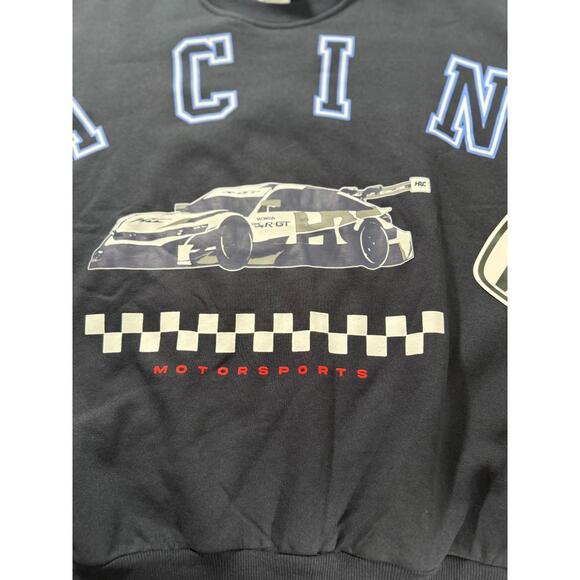 Honda Racing Team Black Pullover Crew Neck Sweatshirt M Men's/Unisex Race Car - Picture 4 of 9